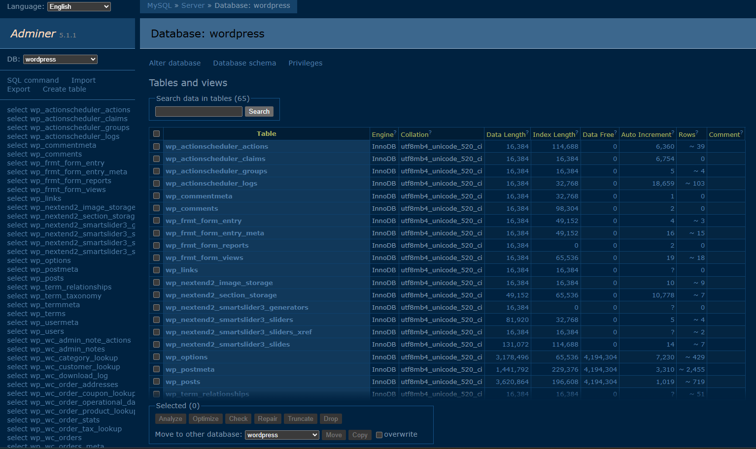 Adminer 5.1.1